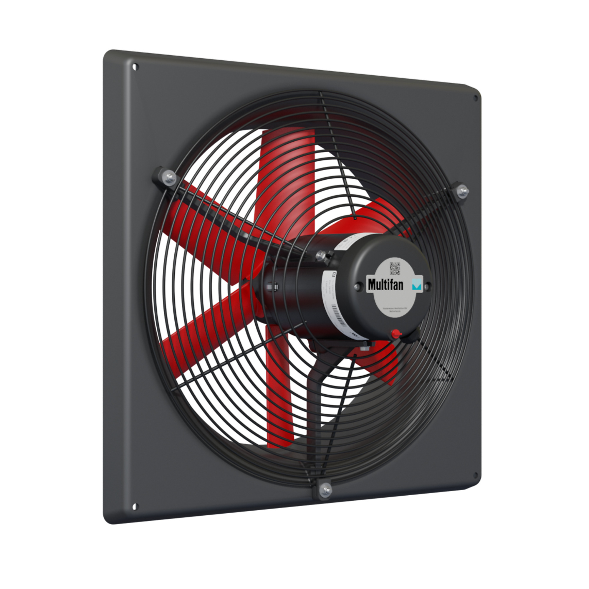Multifan Standard Performance Panel Fan, 16in., 2960 CFM, 1/3 HP, 240 Volt, Model# V4E40K-240V